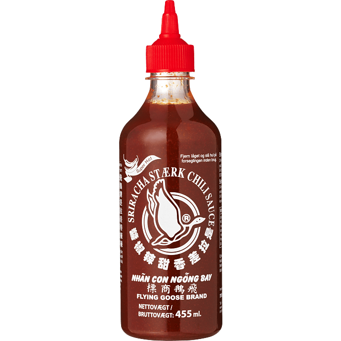 Sriracha chilisauce ekstra stærk