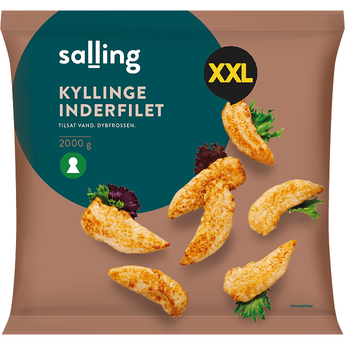 Kyllingeinderfilet Tilsat 7% vand