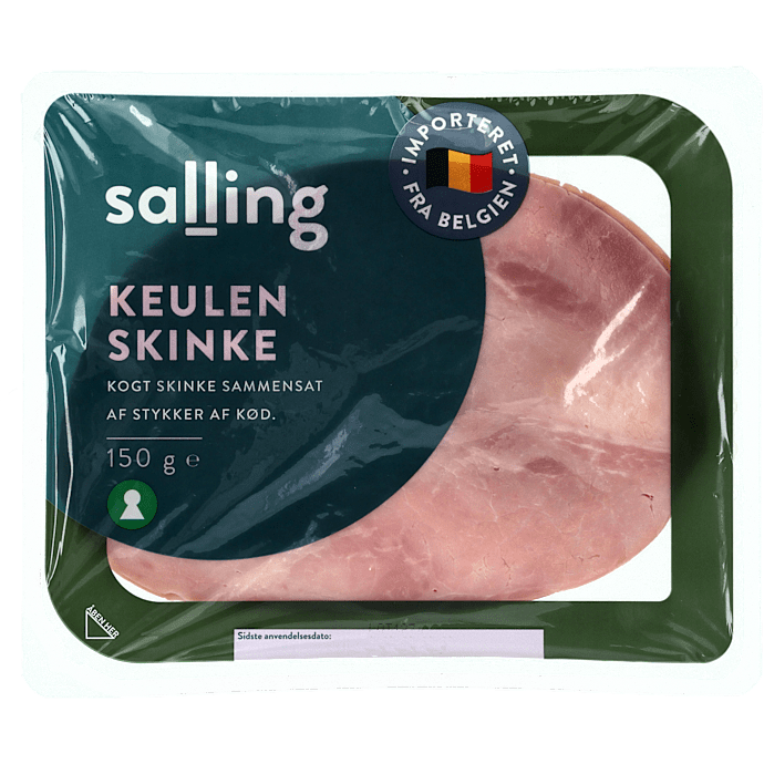 Letrøget kogt tysk skinke i skiver