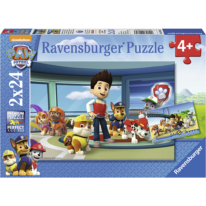 Paw Patrol puslespil - 2x24 brikker