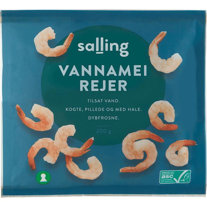 Vannamei rejer kogte