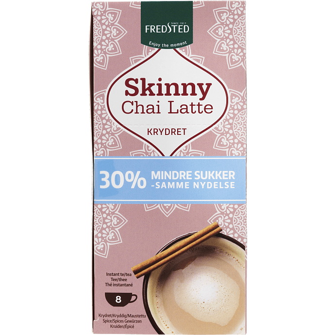 Chai latte krydret sukkerreduceret
