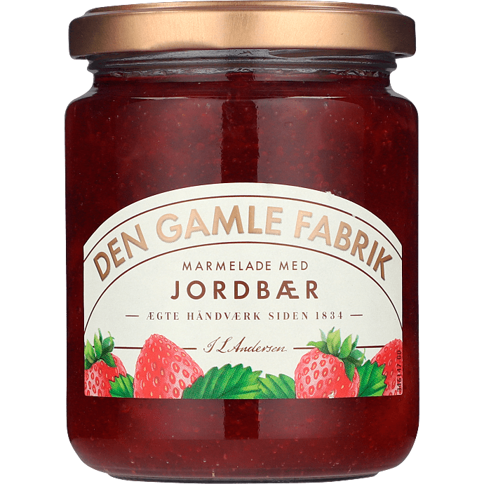 Jordbærmarmelade m. hele bær