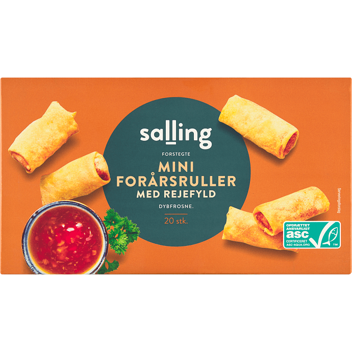 Forårsruller m. rejer mini