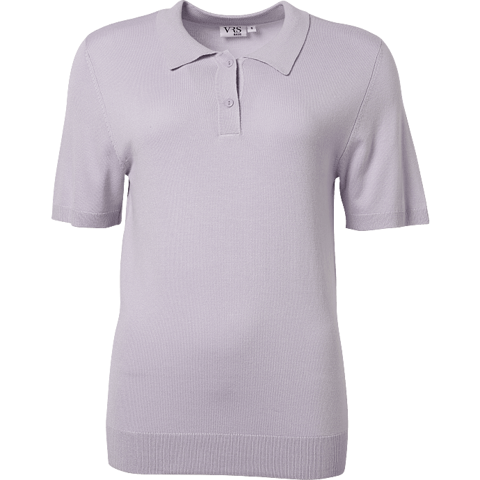 VRS dame polo T-shirt str. L - lilla