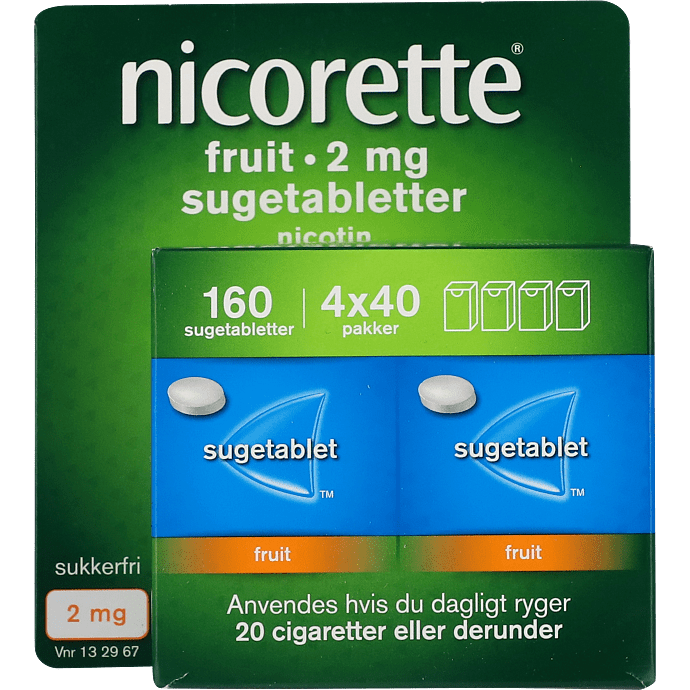 Nikotinsugetabletter Frugt sukkerfri