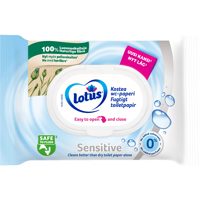 Fugtigt toiletpapir sensitiv