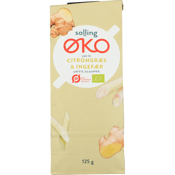 Te m. citrongræs og ingefær øko