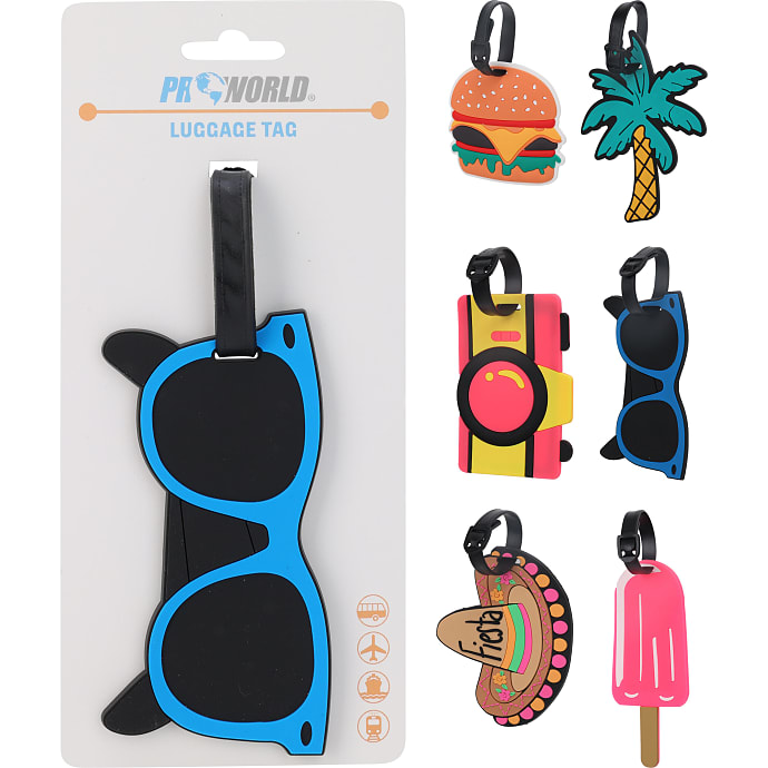 Bagage tag – flere varianter – assorteret