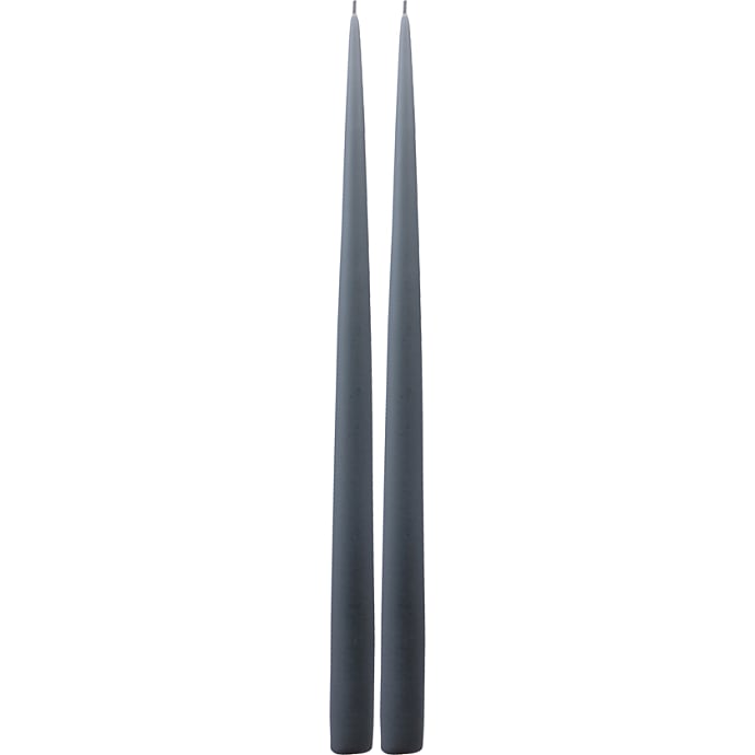 Windsor hånddyppede stagelys 39 cm 2-pak - antikgrøn