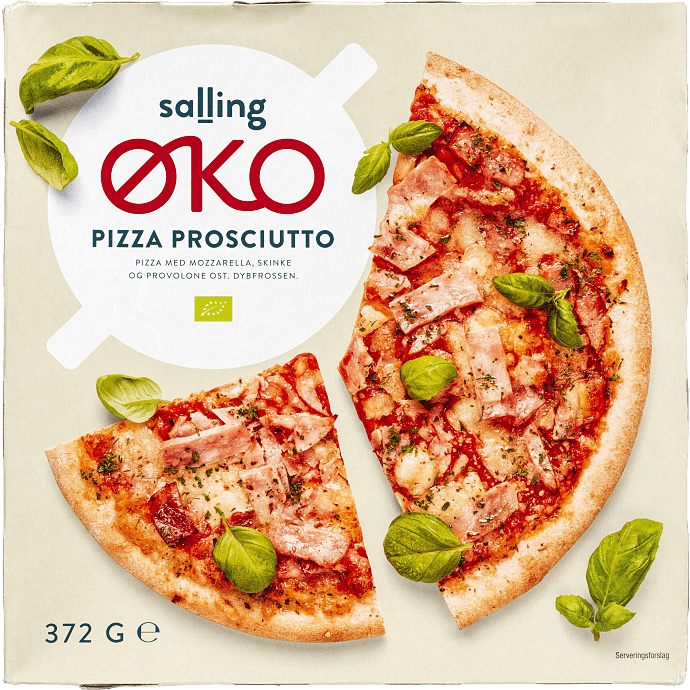 Pizza m. prosciutto øko