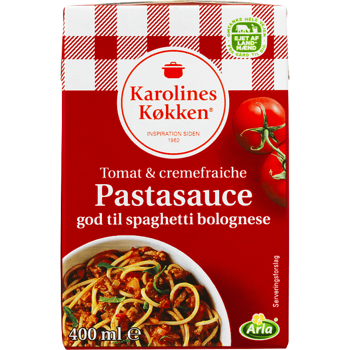 Pastasauce m. tomat og creme fraiche