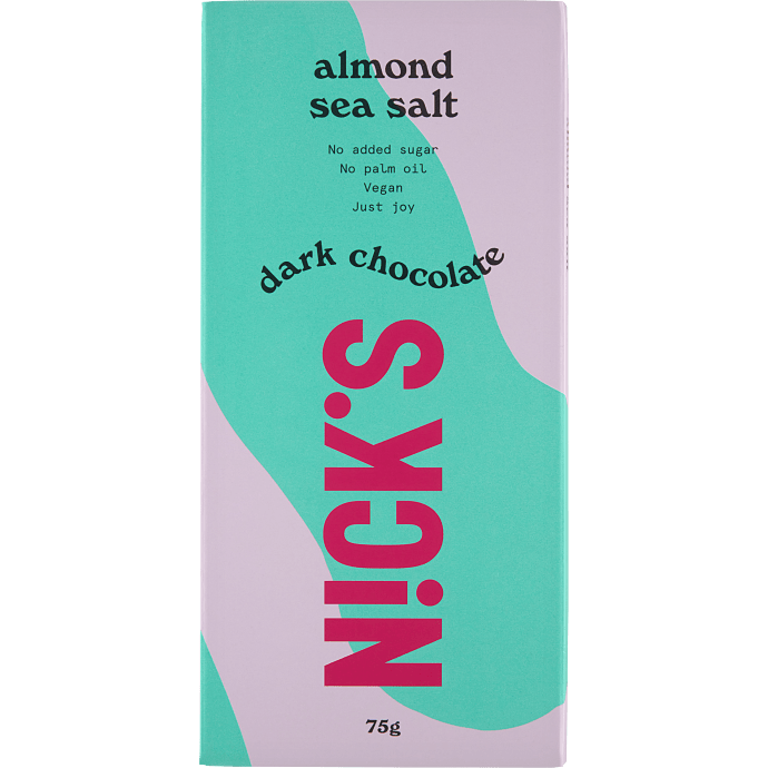 Mørk chokolade m. mandler og havsalt