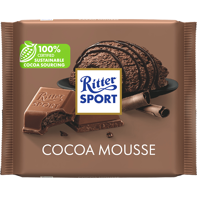 Mælkechokolade m. kakaomoussefyld