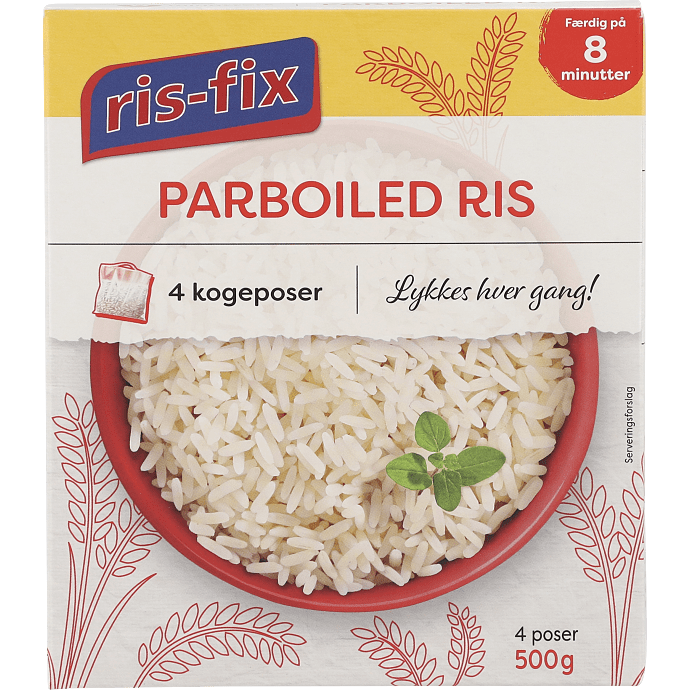 Parboiled ris i kogepose