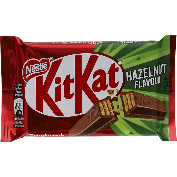 Chokoladebar m. vaffel, mælechokolade og hasselnød