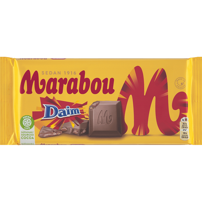 Mælkechokolade m. daim
