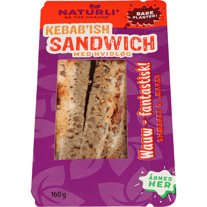 Plantebaseret sandwich m. smørepålæg