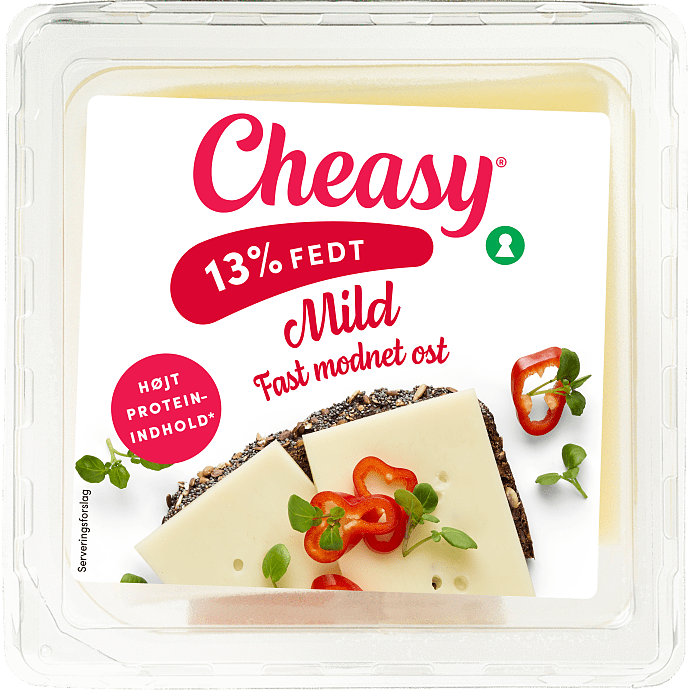 Ost i skiver mild 20+ 13% fedt