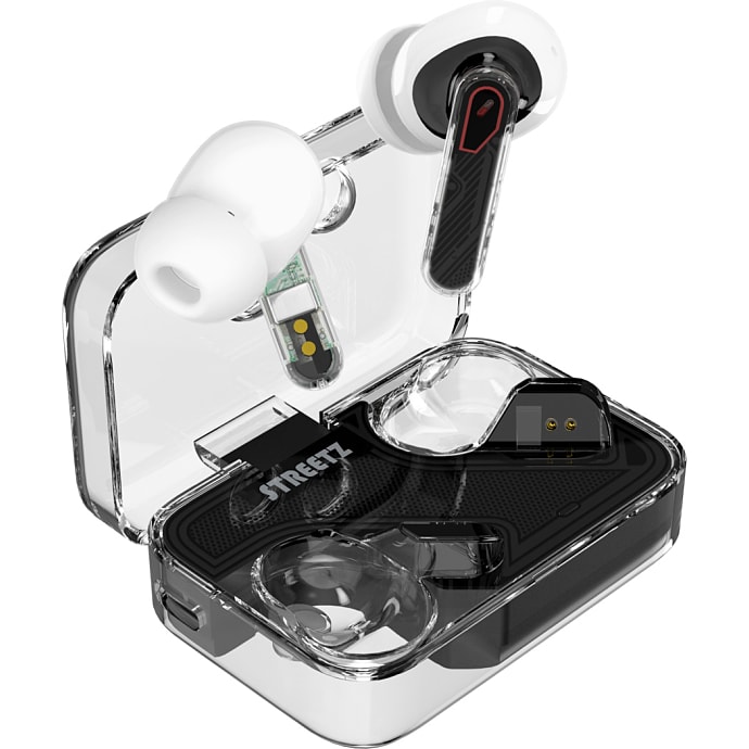 Streetz T250 transparent TWS trådløse in-ear høretelefoner - transparent