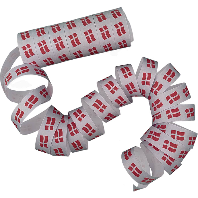 Salling serpentiner 2-pak - Dannebrog
