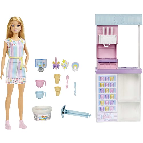 lyd lure markedsføring Barbie Barbie isbutik legesæt | BilkaToGo