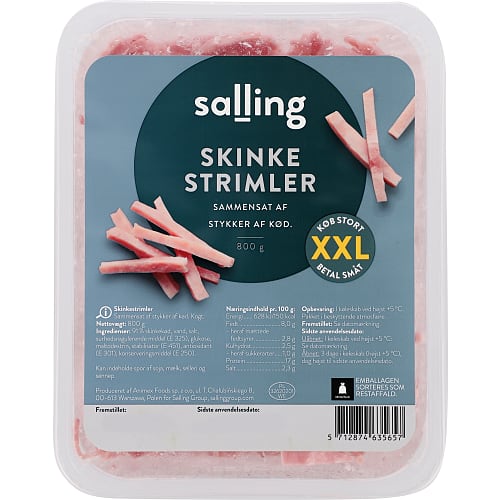 Skinke i tern & strimler | Bestil dagligvarer online | BilkaToGo