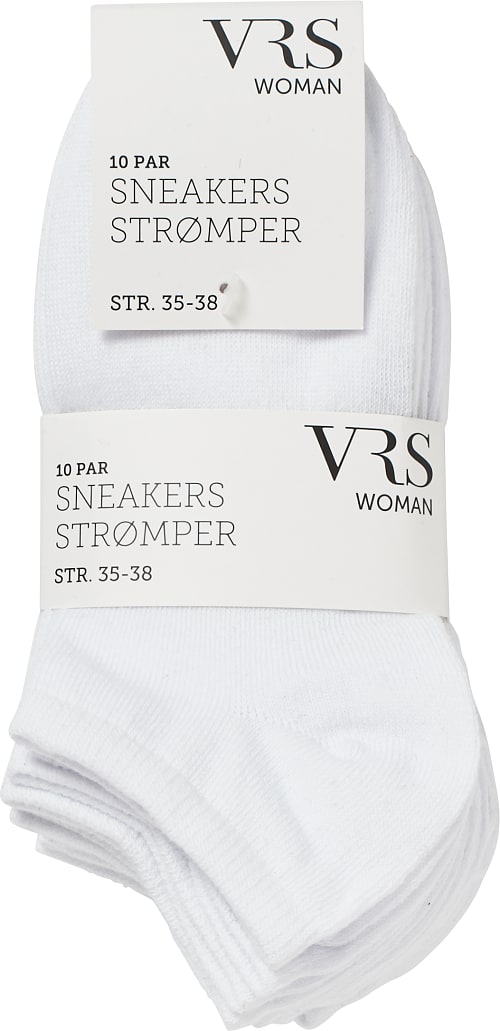 woman VRS dame 10-pak sneakers strømper str. 35/38 - | BilkaToGo