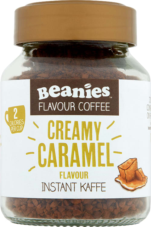 bruger hensigt her Beanies Instant Kaffe Flødekaramel | BilkaToGo