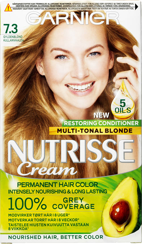 bruge Hele tiden Fange Garnier Permanent hårfarve 7.3 Golden Blonde m. balsam | BilkaToGo