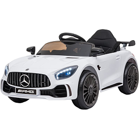 Mercedes GTR AMG elektrisk bil 12V - hvid