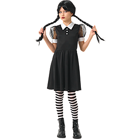 Halloween gotisk kjole kostume str. 140