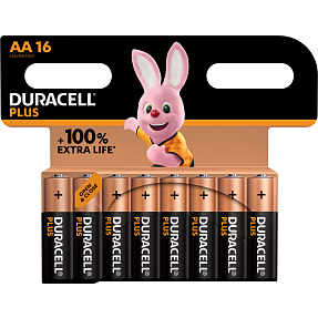 Duracell Plus AA batterier 16-pak