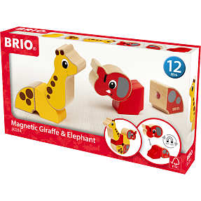 BRIO 30284 Magnetisk elefant og giraf