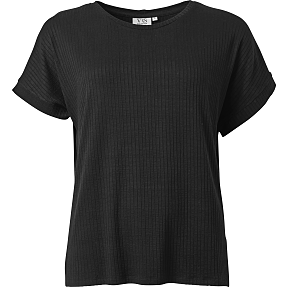 VRS dame rib top str. M - sort