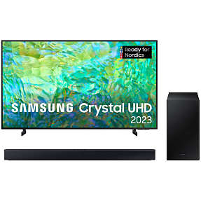 Samsung 65" UHD TV TU65CU8005 inkl. Samsung soundbar | Køb Bilka .dk!