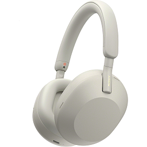 Sony WH-1000XM5 trådløse hovedtelefoner med støjreduktion - sølv