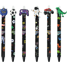 Danpen gelpenne m. figur – flere varianter - assorteret