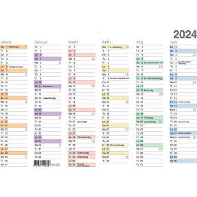 Kalender med illustrationer A3 2024