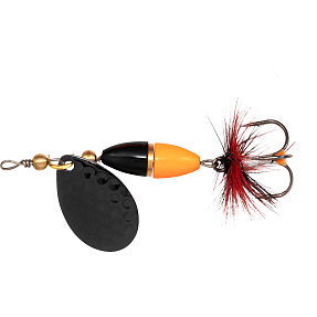 Kinetic fizz 7g spinner - sort/orange/guld