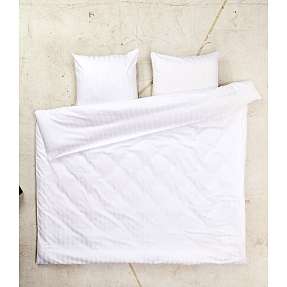 Maison sengetøj 200x220 cm - Dobby Uni White