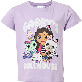 Gabbys Dukkehus T-shirt str. 98/104 - lilla