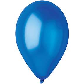 Balloner 26 cm 10-pak - metallic mørkeblå