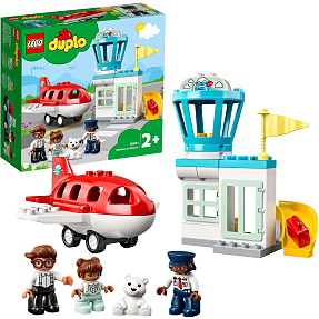 LEGO 10961 DUPLO Town Fly og lufthavn med legetøjsfly