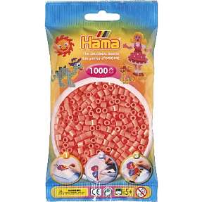 Hama Midi perler 1000 stk. - pastelrød