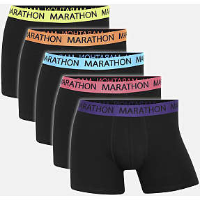 Marathon herre 5-pak tights str. XL - sort