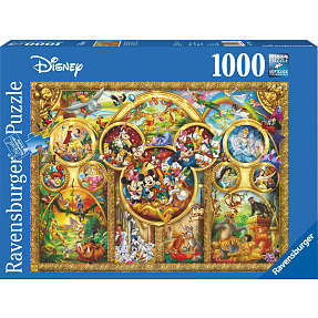 Ravensburger, Disney tema puslespil - 1000 brikker