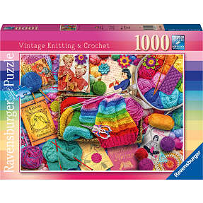 Vintage Knitting & Crochet - 1000 brikker