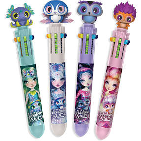 Nebulous star kuglepen 10 farver i 1 – flere varianter – assorteret