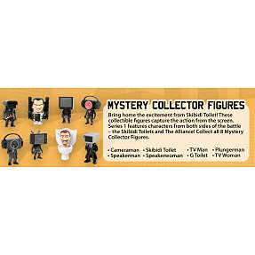 Skibidi toilet mystery figurer Coll serien - flere varianter - assorteret